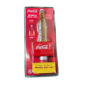 Y2K Coca Cola Bottle Sparkle Night Light 8.75" long Brand New Sealed